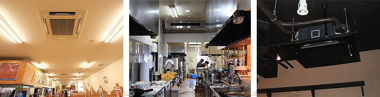 業務用エアコン飲食店施工例