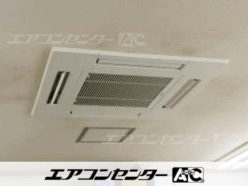天井カセット形4方向吹出 業務用エアコン 2馬力シングル 2式、ハウジングエアコン セット 天井カセット1方向形 業務用エアコン 2.8kW 1式