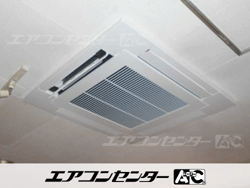 天井カセット形4方向吹出 業務用エアコン 4馬力シングル 1式