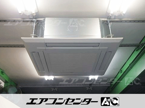 天井カセット形4方向吹出 業務用エアコン 6馬力シングル 1式、床置形 業務用エアコン 6馬力シングル 6式