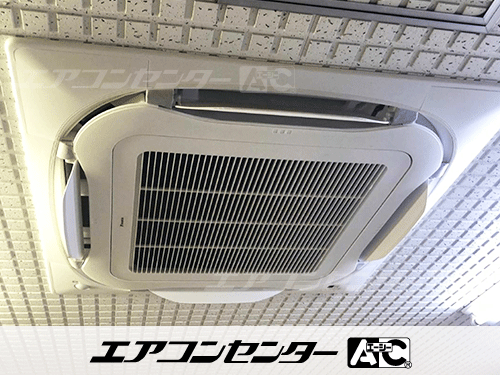 天井カセット形4方向吹出 業務用エアコン 1.5馬力シングル 1式