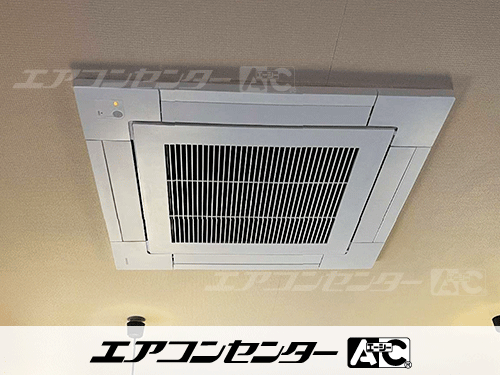 天井カセット形4方向吹出 業務用エアコン 3馬力シングル 1式