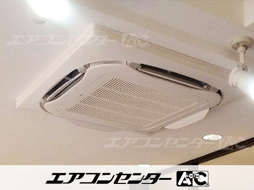 天井カセット形4方向吹出 業務用エアコン 4馬力シングル 1式