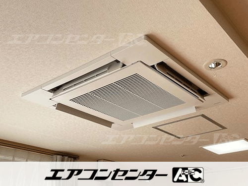 天井カセット形4方向吹出 業務用エアコン 8馬力ツイン 1式