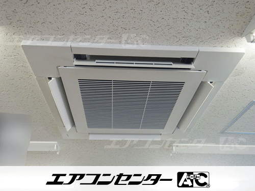 天井カセット形4方向吹出 業務用エアコン 3馬力シングル 2式