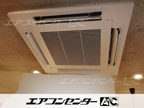 天井カセット形4方向吹出 業務用エアコン 4馬力ツイン 2式