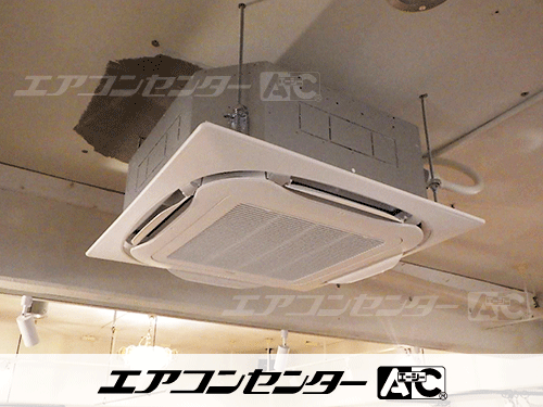 天井カセット形4方向吹出 業務用エアコン 6馬力シングル 1式