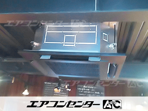 天井カセット形4方向吹出 業務用エアコン 4馬力シングル 1式