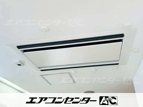 天井カセット形2方向吹出 業務用エアコン 3馬力シングル 1式