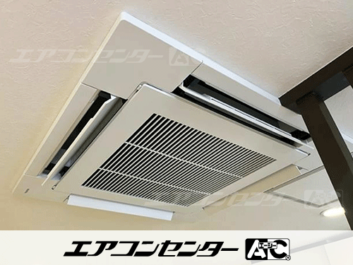 天井カセット形4方向吹出 業務用エアコン 4馬力ツイン 1式