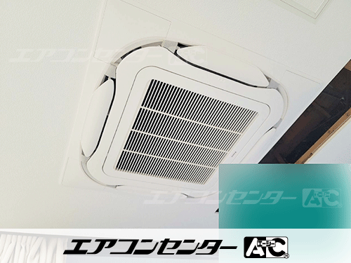天井カセット形4方向吹出 業務用エアコン 4馬力シングル 1式