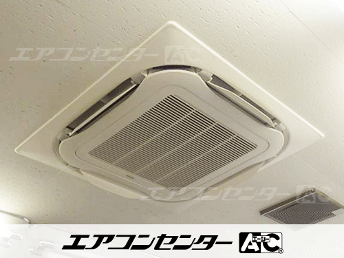 天井カセット形4方向吹出 業務用エアコン 3馬力シングル 1式