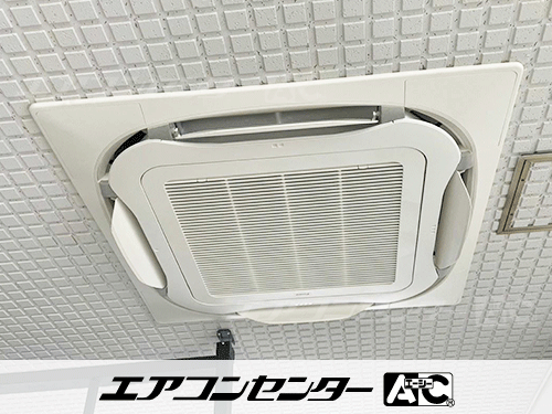 天井カセット形4方向吹出 業務用エアコン 3馬力シングル 1式