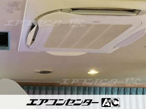 天井カセット形4方向吹出 業務用エアコン 4馬力シングル 1式