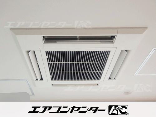 天井カセット形4方向吹出 業務用エアコン 8馬力ツイン 1式