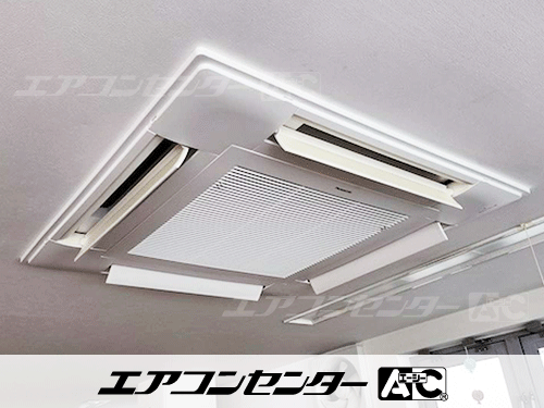 天井カセット形4方向吹出 業務用エアコン 6馬力シングル 2式、天井カセット形4方向吹出 業務用エアコン 3馬力シングル 1式