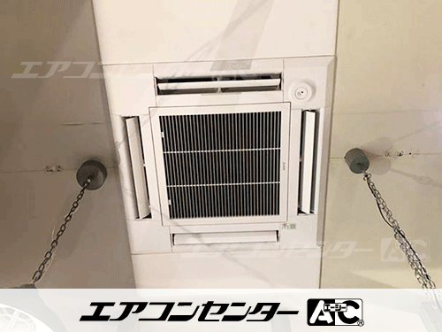 天井カセット形4方向吹出 業務用エアコン 6馬力シングル 1式