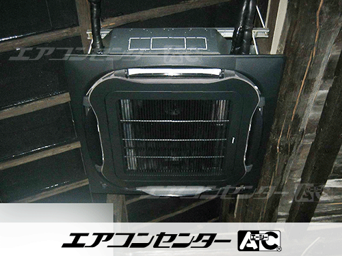 天井カセット形4方向吹出 業務用エアコン 3馬力シングル 1式