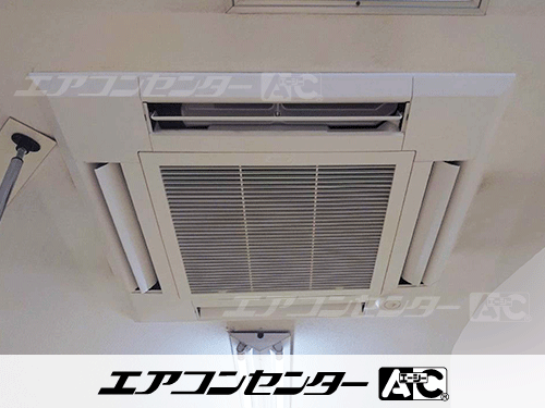 天井カセット形4方向吹出 業務用エアコン 6馬力ツイン 1式