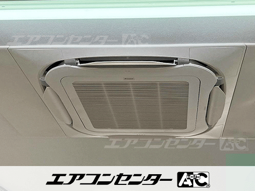 天井カセット形4方向吹出 業務用エアコン 3馬力シングル 1式、天井吊形 業務用エアコン 3馬力シングル 1式