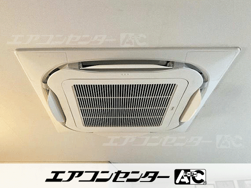 天井カセット形4方向吹出 業務用エアコン 4馬力シングル 1式