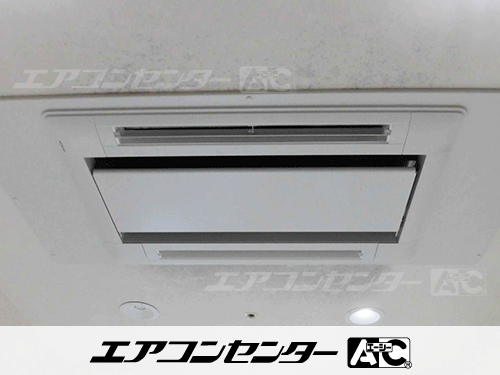 天井カセット形2方向吹出 業務用エアコン 4馬力ツイン 1式
