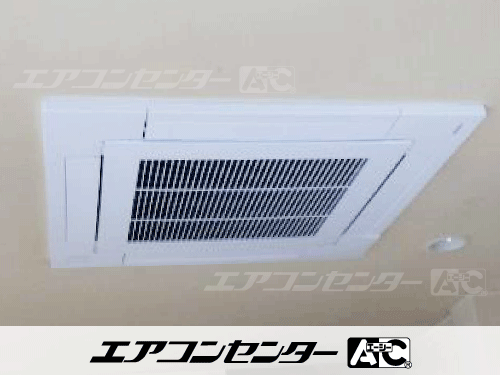 天井カセット形4方向吹出 業務用エアコン 2.5馬力シングル 1式