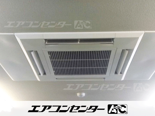 天井カセット形4方向吹出 業務用エアコン 4馬力シングル 1式