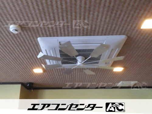 天井カセット形4方向吹出 業務用エアコン 4馬力ツイン 1式