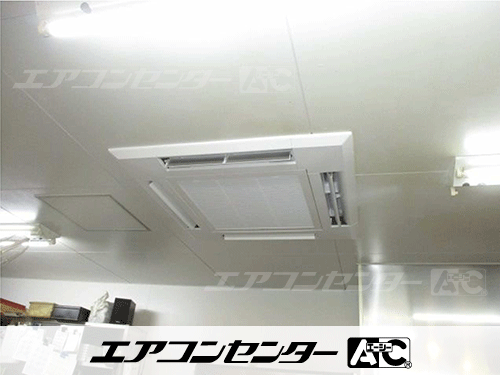 天井カセット形4方向吹出 業務用エアコン 3馬力シングル 2式
