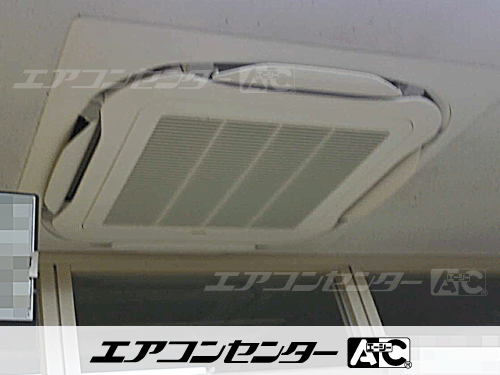 天井カセット形4方向吹出 業務用エアコン 3馬力シングル 1式