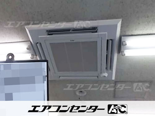 天井カセット形4方向吹出 業務用エアコン 4馬力ツイン 1式