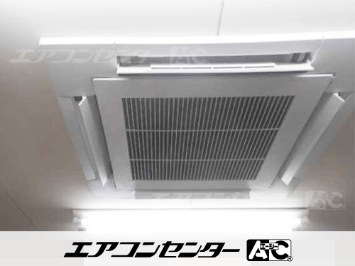 天井カセット形4方向吹出 業務用エアコン 3馬力シングル 1式