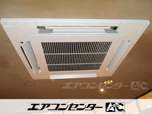 天井カセット形4方向吹出 業務用エアコン 3馬力シングル 1式