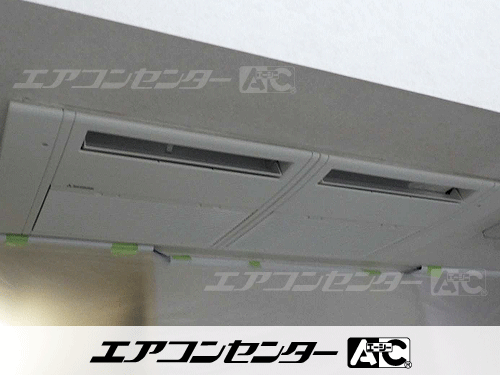 天井カセット形1方向吹出 業務用エアコン 2.5馬力シングル 1式