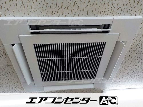 天井カセット形4方向吹出 業務用エアコン 2.5馬力シングル 1式