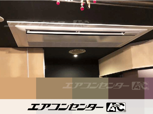 天井カセット形1方向吹出 業務用エアコン 2.5馬力シングル 1式