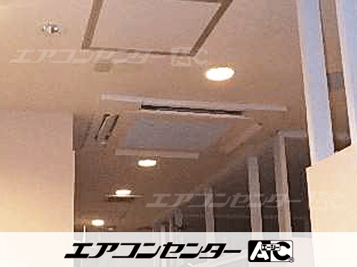 天井カセット形4方向吹出 業務用エアコン 4馬力シングル 1式