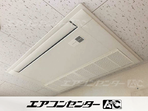 天井カセット形1方向吹出 業務用エアコン 3馬力シングル 1式