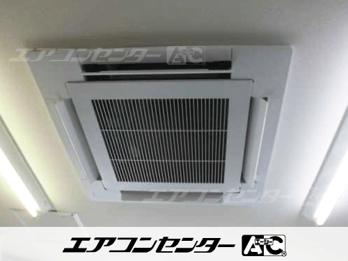 天井カセット形4方向吹出 業務用エアコン 4馬力シングル 1式