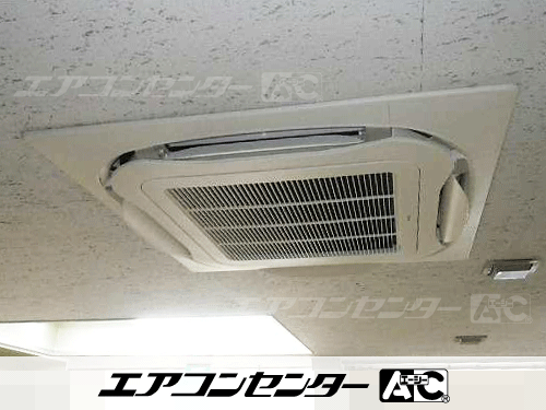 天井カセット形4方向吹出 業務用エアコン 3馬力シングル 1式