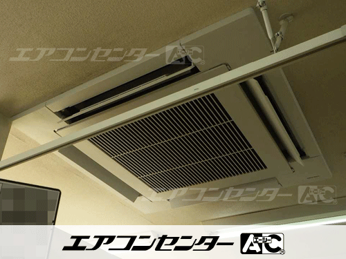 天井カセット形4方向吹出 業務用エアコン 4馬力シングル 1式