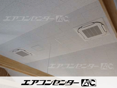 天井カセット形4方向吹出 業務用エアコン 6馬力ツイン 1式