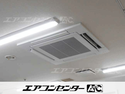 天井カセット形4方向吹出 業務用エアコン 4馬力ツイン 1式、天井カセット形4方向吹出 業務用エアコン 4馬力ツイン 1式