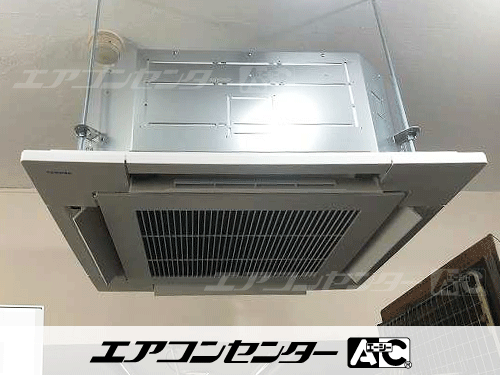 天井カセット形4方向吹出 業務用エアコン 4馬力シングル 1式、天井吊形 業務用エアコン 3馬力シングル 1式