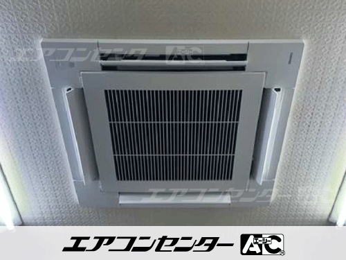 天井カセット形4方向吹出 業務用エアコン 3馬力シングル 1式