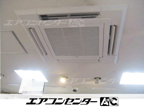 天井カセット形4方向吹出 業務用エアコン 3馬力シングル 2式
