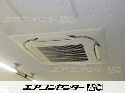 天井カセット形4方向吹出 業務用エアコン 3馬力シングル 1式