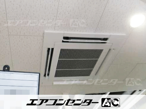 天井カセット形4方向吹出 業務用エアコン 3馬力ツイン 1式