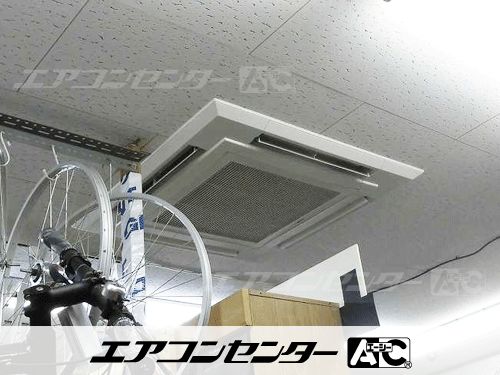 天井カセット形4方向吹出 業務用エアコン 4馬力シングル 1式